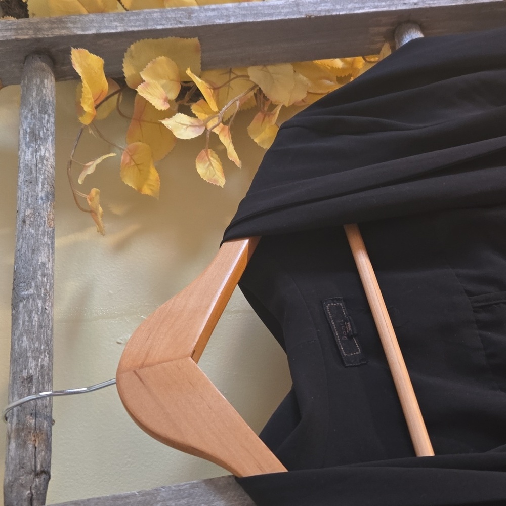 Black Draped Thin Cardigan